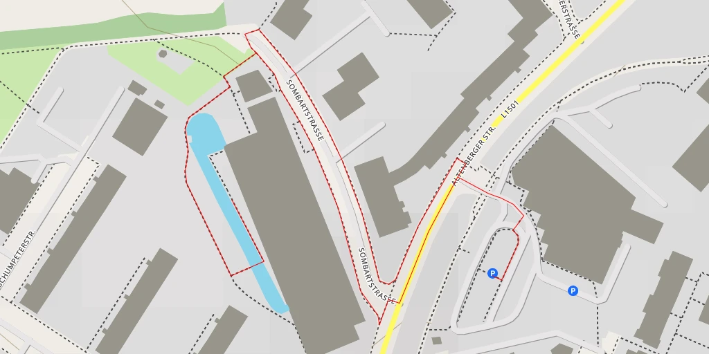 Map of the trail for Seniorenzentrum Dornach-Auhof - Altenberger Straße - Linz