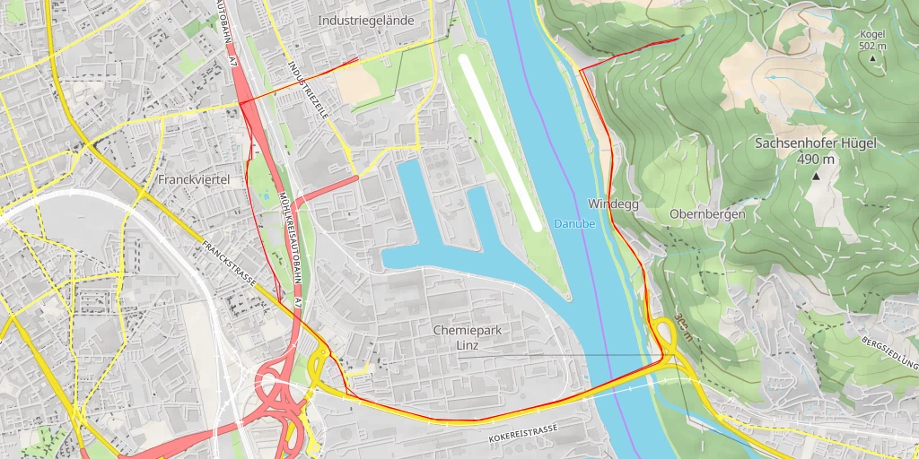 Map of the trail for Salamander-Trail