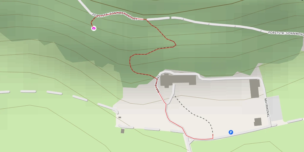 Map of the trail for Sonnwendkogel