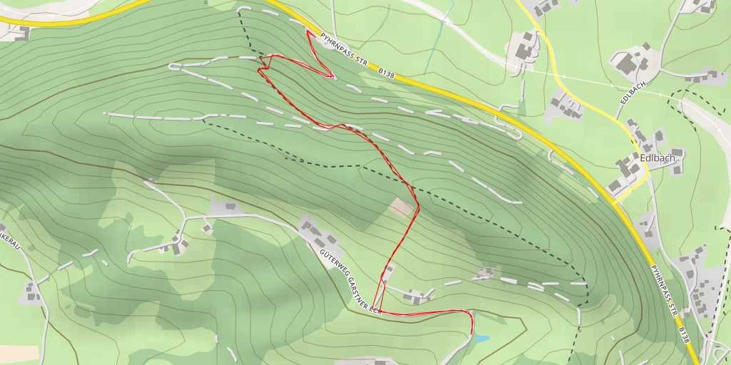 Map of the trail for Garstner Eck - Garstner Eck