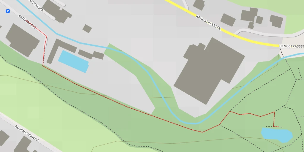 Carte de l'itinéraire :  Hengstpassstraße