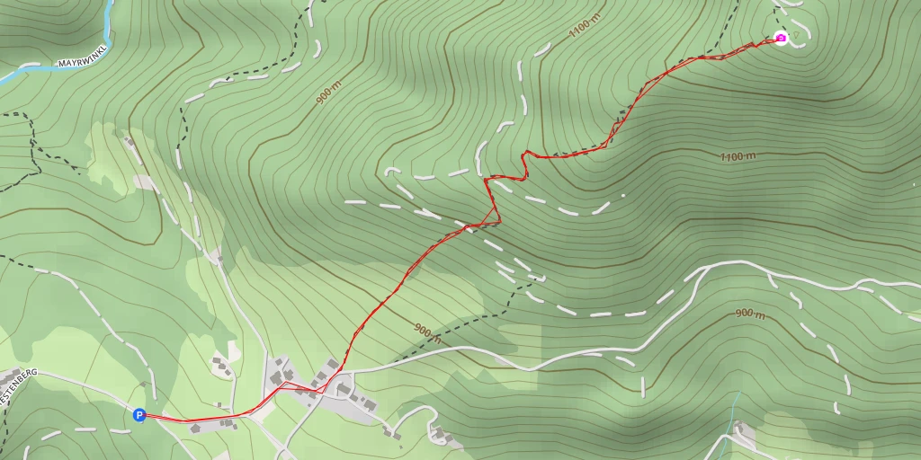 Map of the trail for Kleinerberg