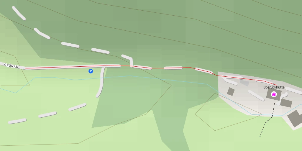 Map of the trail for Bosruckhütte