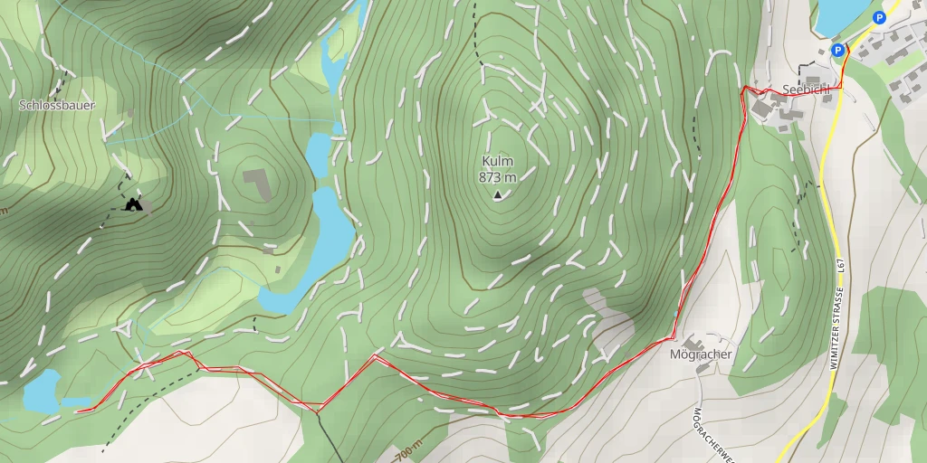 Map of the trail for Frauenstein