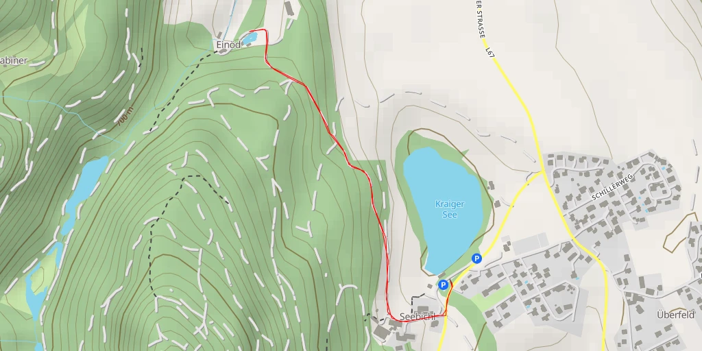 Map of the trail for Frauenstein