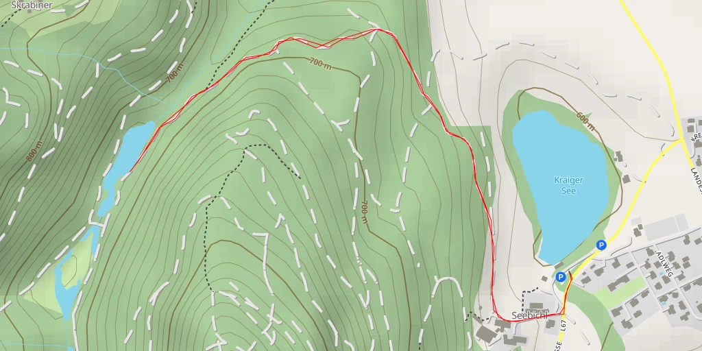 Map of the trail for Einöd - Frauenstein