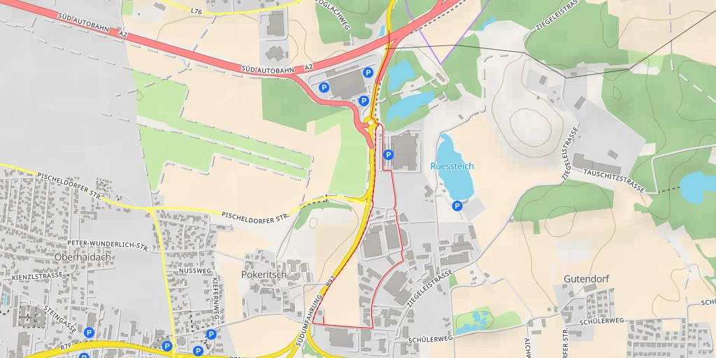 Map of the trail for Görtschitztalstraße - Görtschitztalstraße - Klagenfurt am Wörthersee