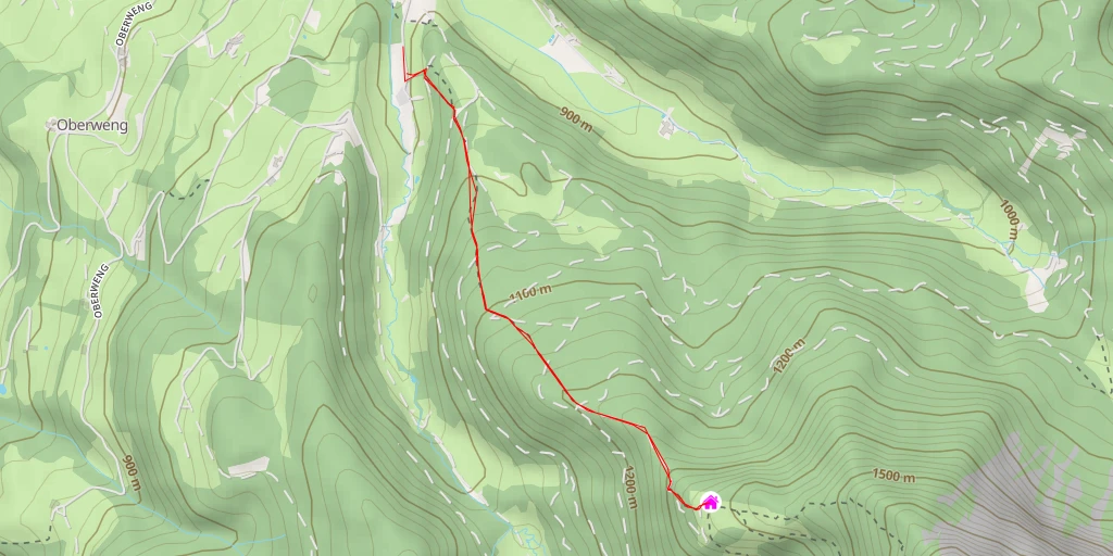 Carte de l'itinéraire :  Gowilalmhütte