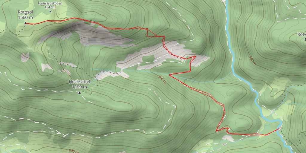 Map of the trail for Rotgsol