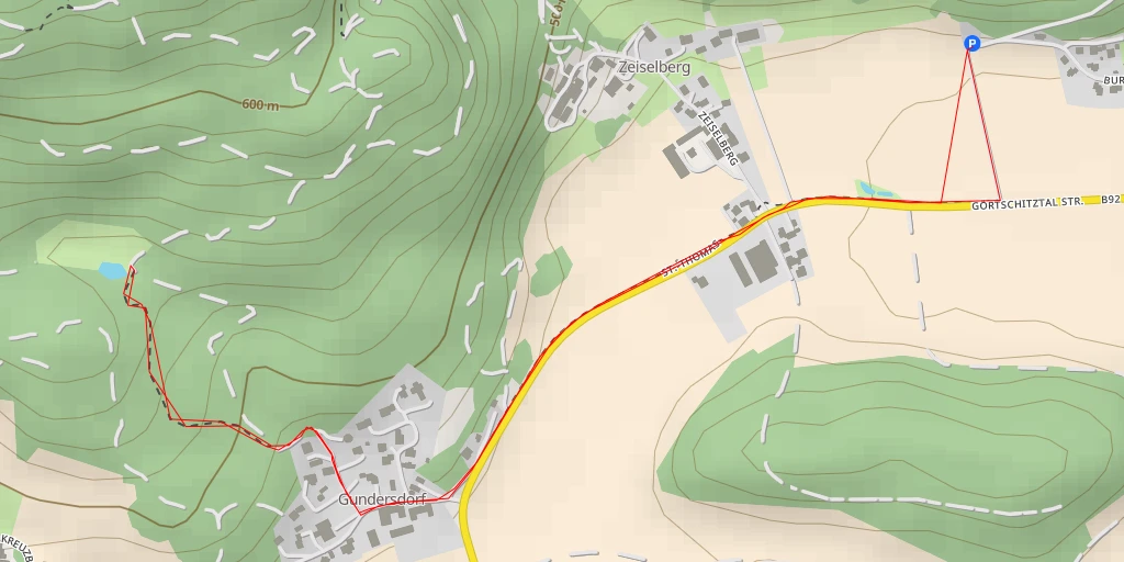 Map of the trail for LF 6A Sechzigerberg - Kreuzbichl