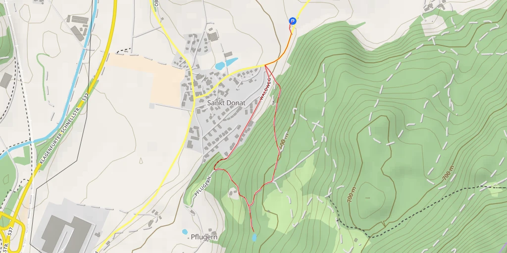 Map of the trail for Pflugernerweg - Pflugernerweg