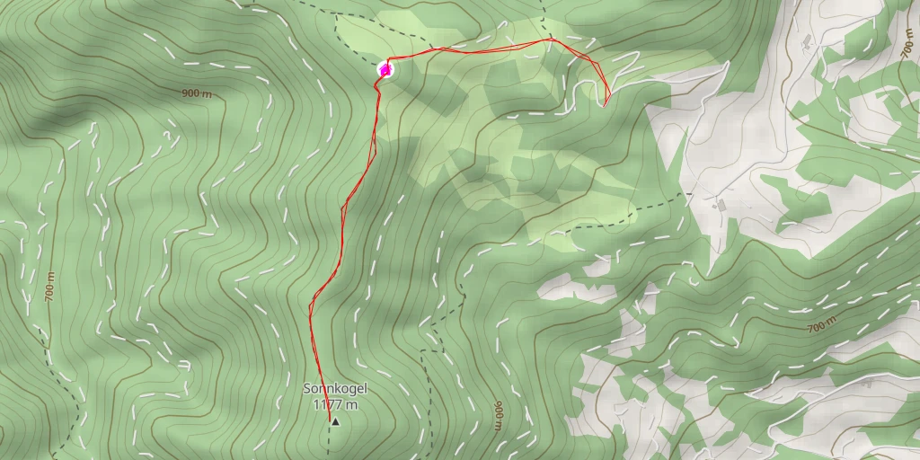 Map of the trail for Sonnkogel