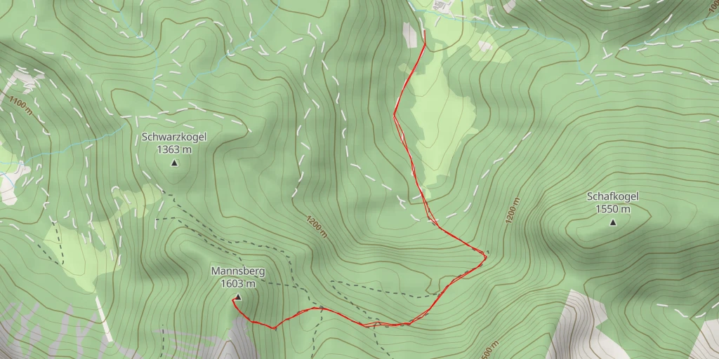 Carte de l'itinéraire :  Mannsberg