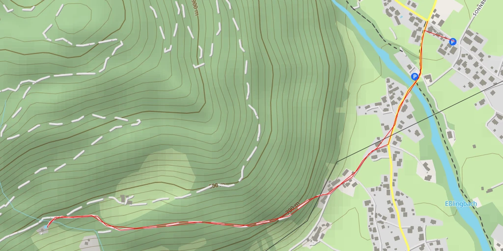 Carte de l'itinéraire :  Naglweg - Naglweg