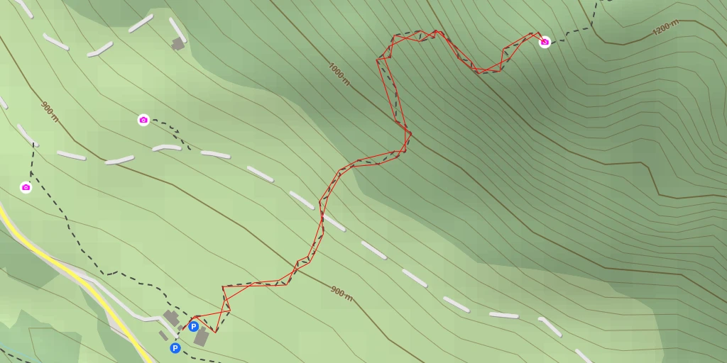 Map of the trail for Rumplmayrkreuz