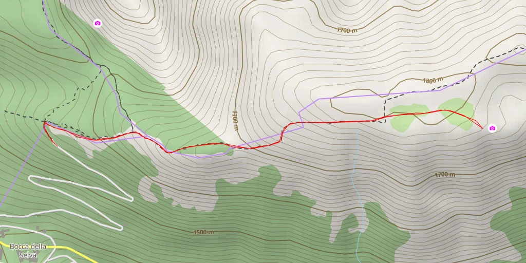 Map of the trail for S. Antonio