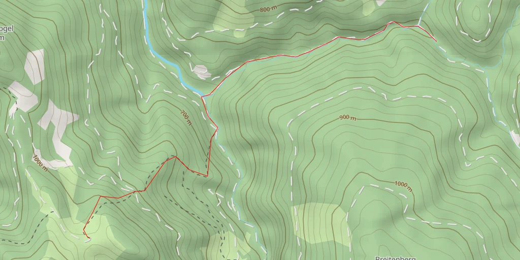 Map of the trail for Blahbergalm