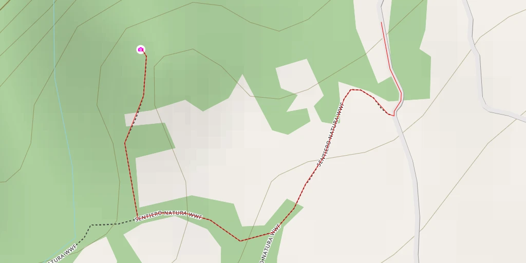 Map of the trail for Casetta - Panorama sulla cascata