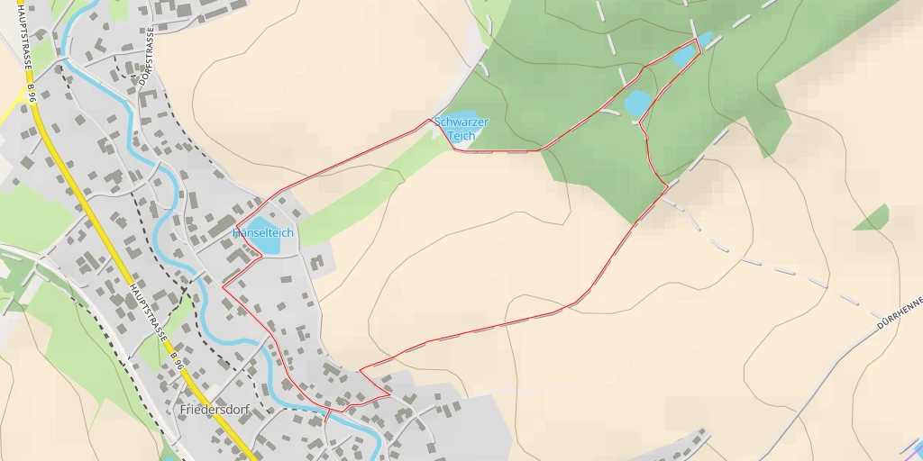 Map of the trail for Hurn-Kuppe - Herrenweg