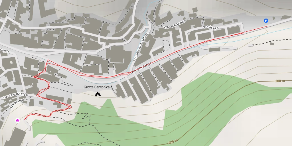 Map of the trail for AI - Chiesa di Santa Maria della Catena - Scicli