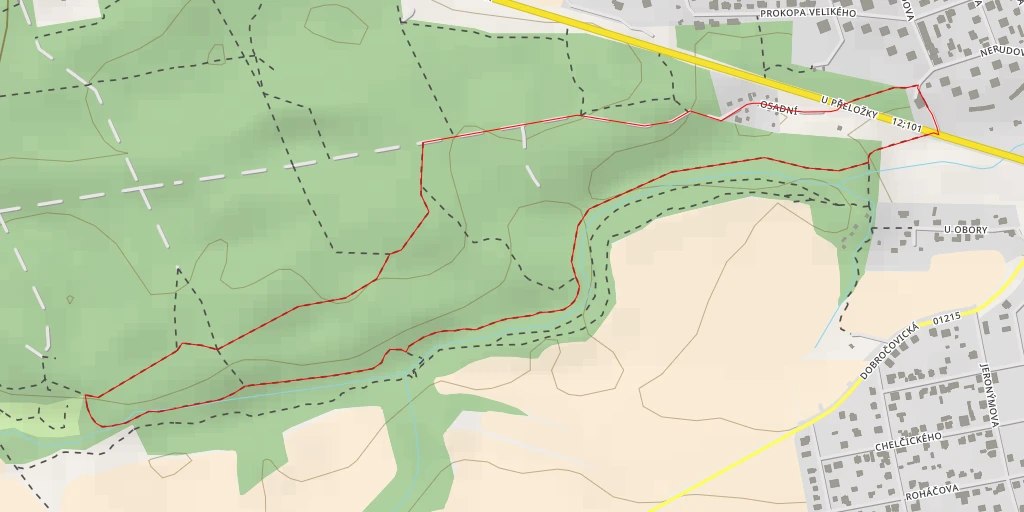 Map of the trail for K Oboře