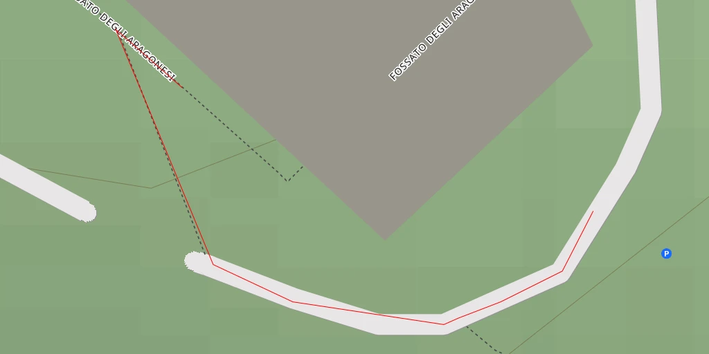 Map of the trail for AI - Fossato degli Aragonesi - Salerno