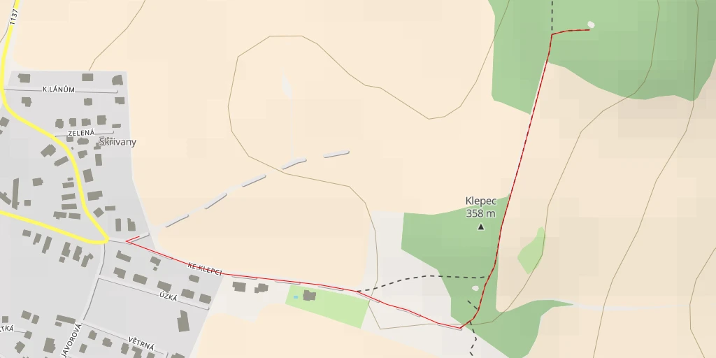 Map of the trail for Stoh slámy