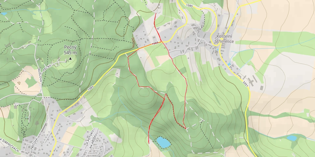 Map of the trail for 1085