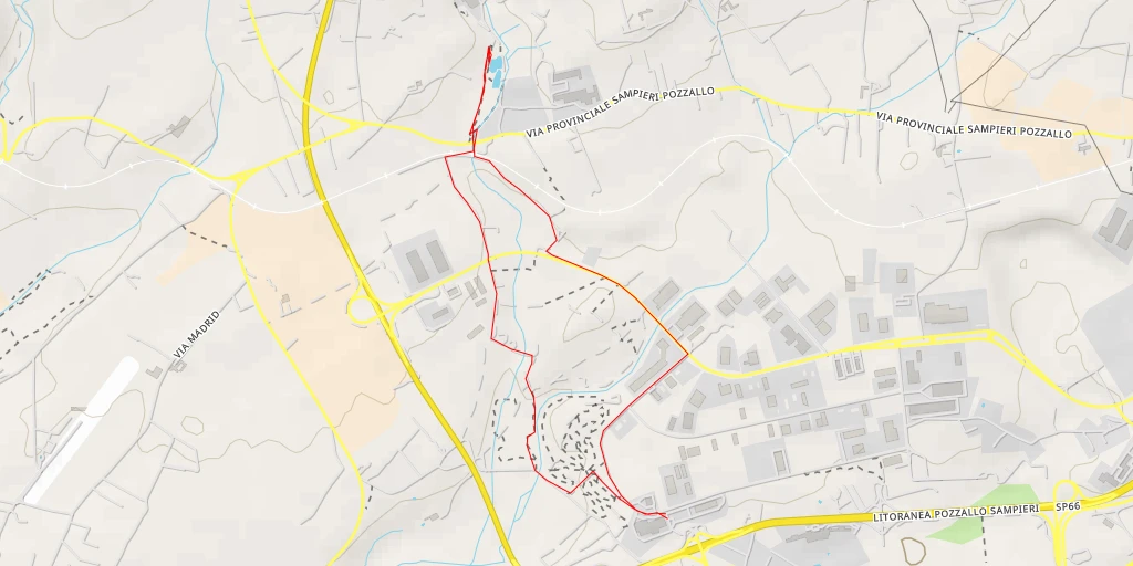 Map of the trail for Via Provinciale Sampieri Pozzallo - Via Provinciale Sampieri Pozzallo