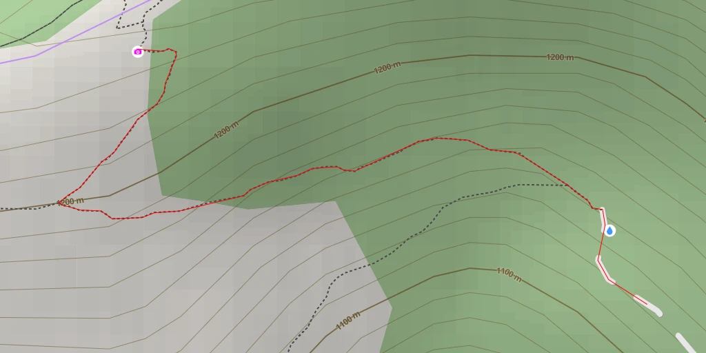 Map of the trail for AI - sentiero pizzo Capello - Montoro