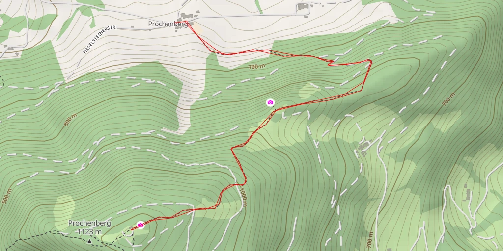 Carte de l'itinéraire :  Prochenberghütte