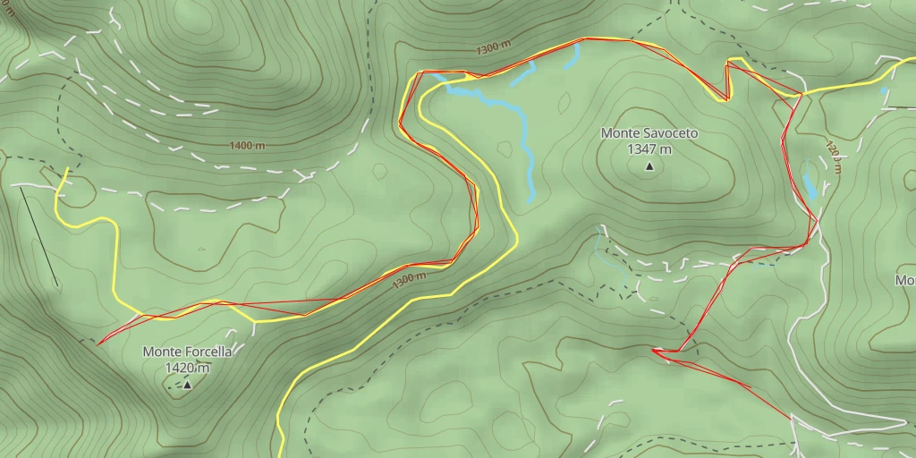 Map of the trail for AI - Ripe della Falconara