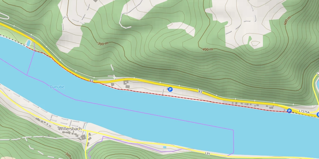 Map of the trail for B3 - B3