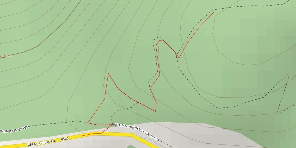 Map of the trail for Christmas Hil