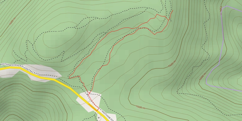 Map of the trail for Brandy Creek Mine Lookout