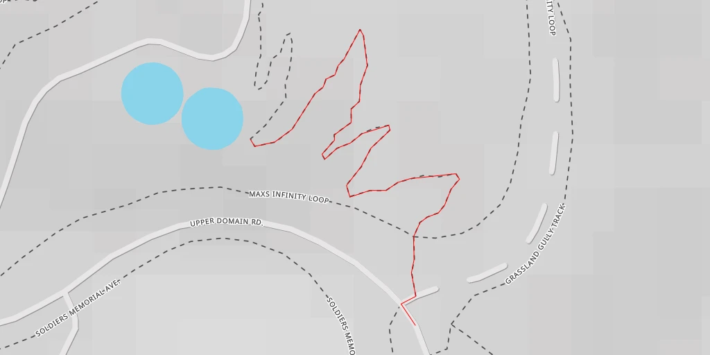 Map of the trail for MTB Loop - Hobart