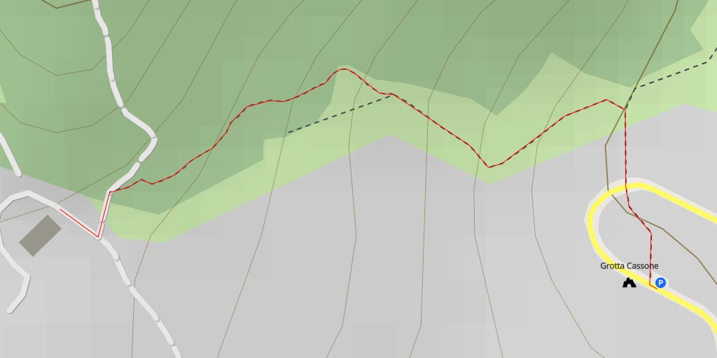 Map of the trail for Madonna di Cassone