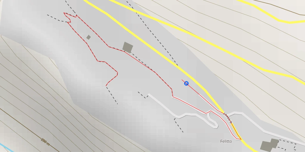 Map of the trail for AI - B&B Al Vicolo Del Cilento - Felitto