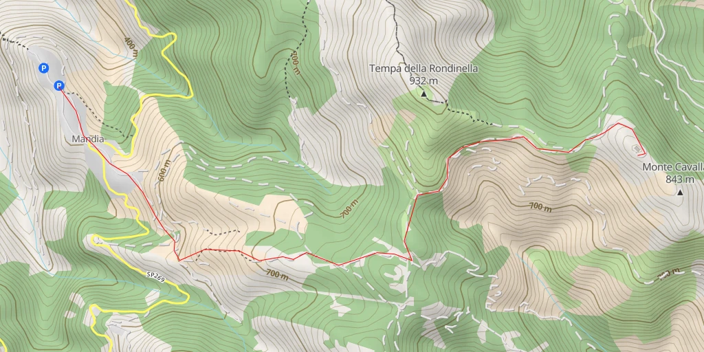 Carte de l'itinéraire :  