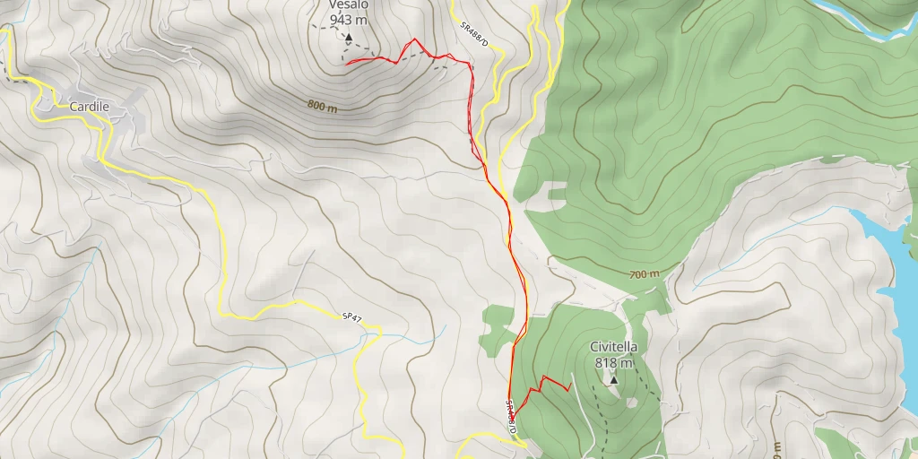 Map of the trail for AI - Vesalo