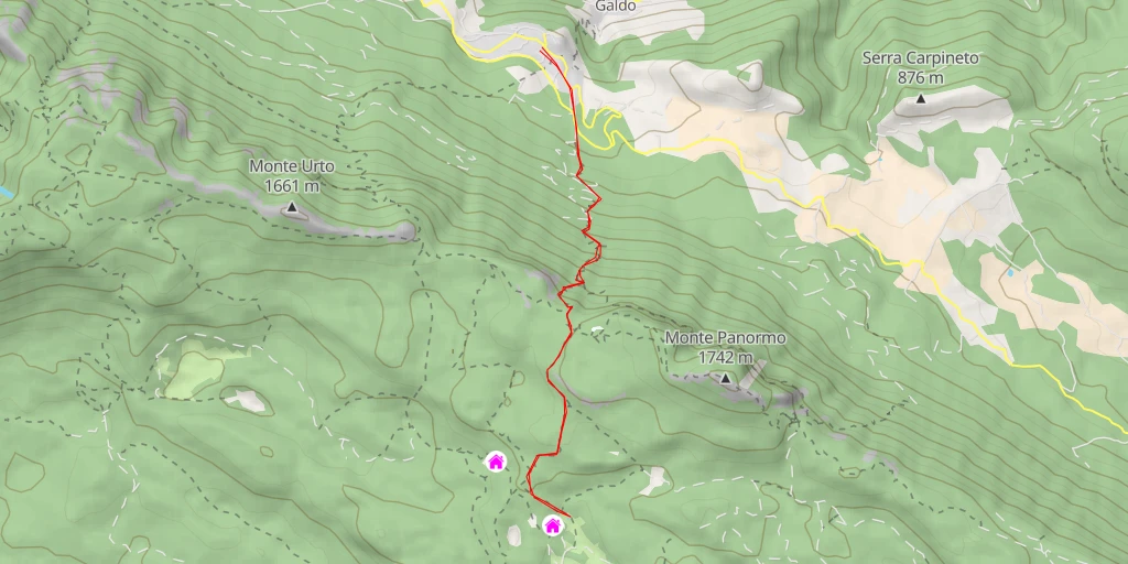 Map of the trail for cai 311