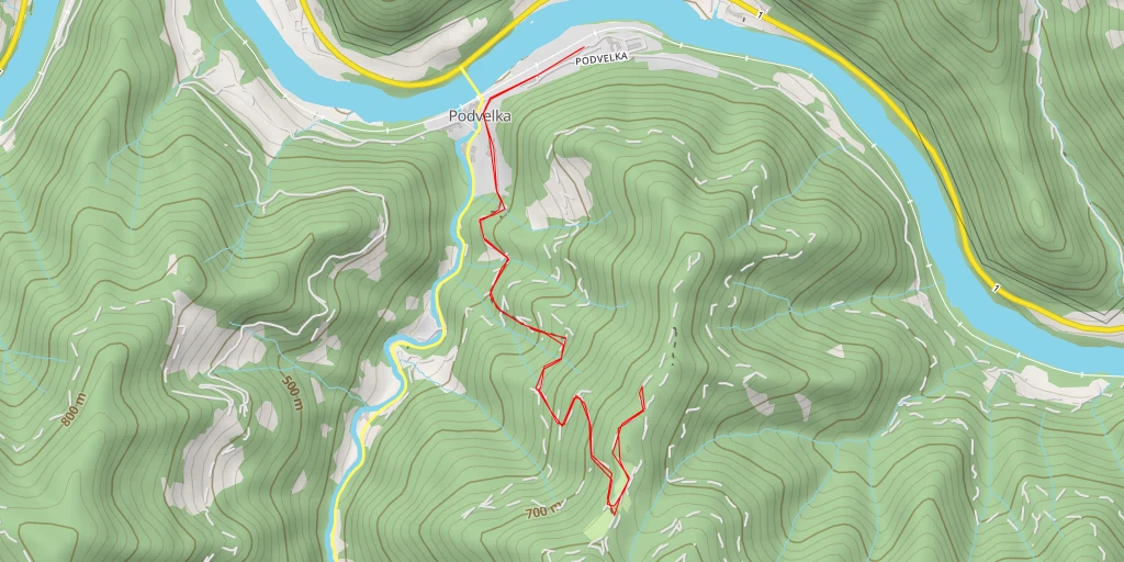 Map of the trail for Grebenčev vrh