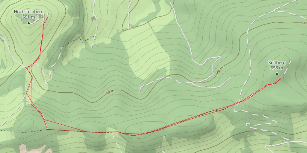 Map of the trail for Kuhberg