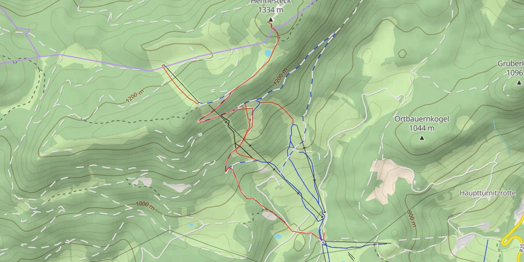 Carte de l'itinéraire :  Hennesteck