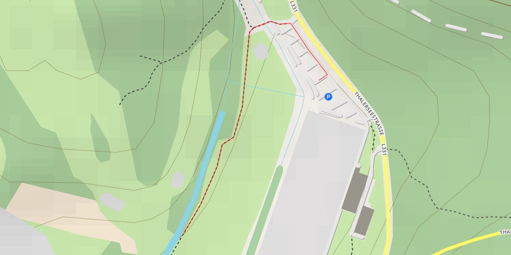 Map of the trail for Hardter Straße