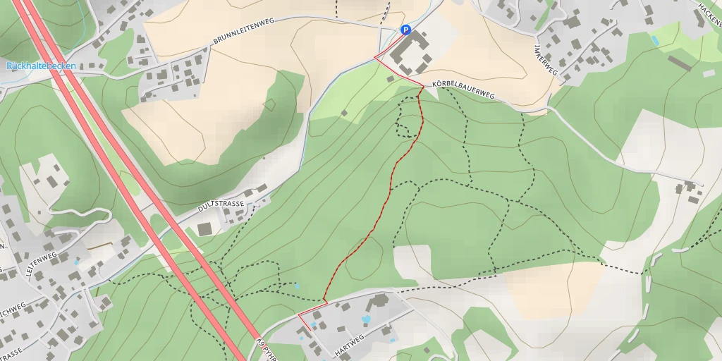 Map of the trail for Hart