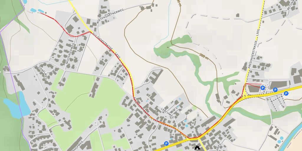 Map of the trail for Sulzhofstraße - Sulzhofstraße