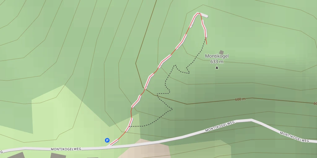 Map of the trail for Schlossbergwarte