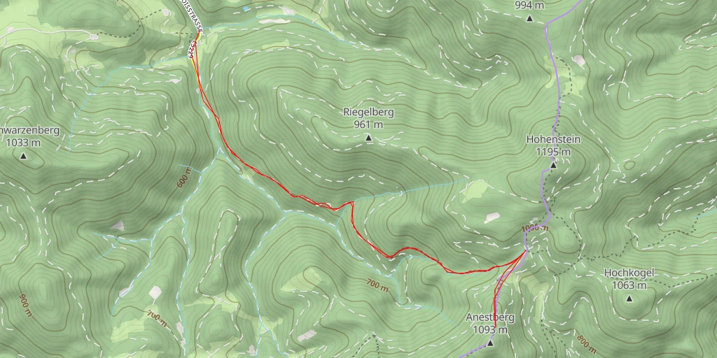 Carte de l'itinéraire :  Anestberg