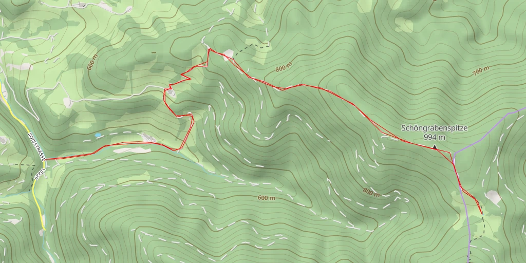 Map of the trail for Prinz Leo-Steig